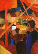 August Macke Tightrope Walker oil painting reproduction